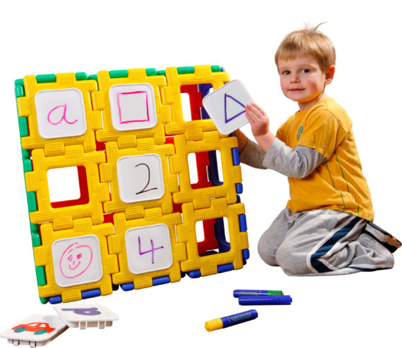 70-7081 Giant Polydron Clip In Write on Wipe Off Panels