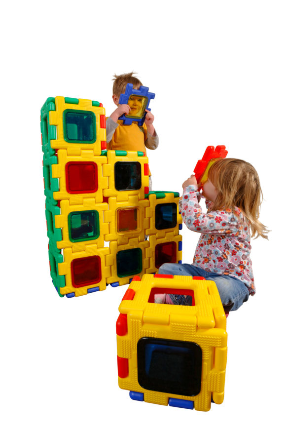 70-7091 Giant Polydron Clip-In Coloured Windows